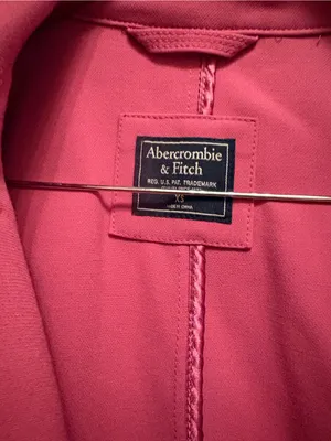 Abercrombie & Fitch trench coat in pink size XS thumbnail 2