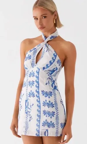 Peppermayo Sabine linen mini dress size 0 thumbnail 1