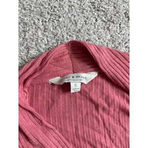 Lucky Brand Maxi Dress S Red Ribbed V-Neck Tie Waist Boho Casual thumbnail 3