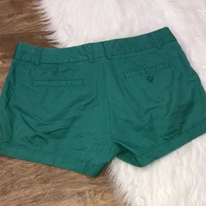 J Crew size 10 green cotton chinos summer shorts thumbnail 7