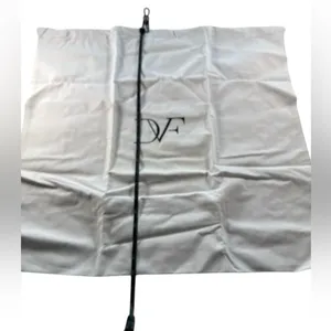 Diane von Furstenberg Large White Cotton Drawstring Dust Bag Logo Storage Bag thumbnail 8