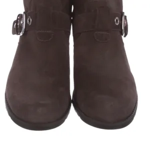 Stuart Weitzman Suede Studded Accent Moto Boots Mid Calf Size 7 Pre-Loved thumbnail 5