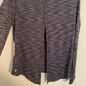 ZYIA Active charcoal split back long sleeve T XXL NWT thumbnail 5