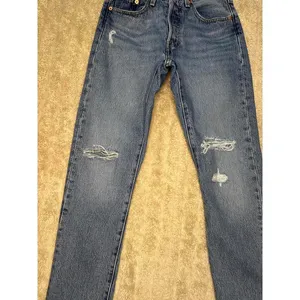 Levi's 501S Skinny classic distressed button-fly denim jeans Size 24x30 thumbnail 3