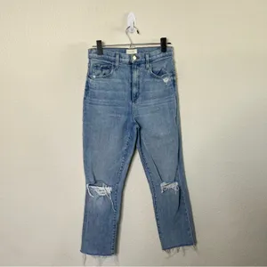 Favorite Daughter The Valentina Super‎ High Rise Cigarette Ankle Jeans Malibu 27 thumbnail 4