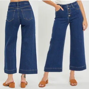 RISEN Jeans High Rise Wide Leg Button Fly Dark Wash Denim Size 2X 18 / 20 NWT thumbnail 3