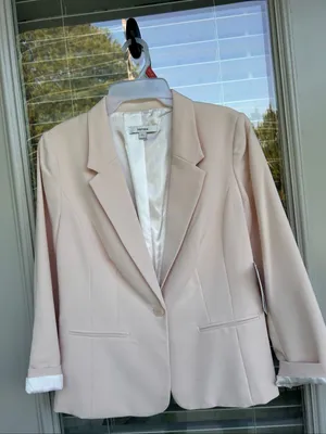 NWT Kensie Long Sleeve Blazer Light Pink Size M thumbnail 16