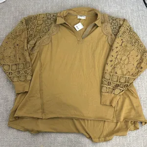 NEW NWT We The Free Olivia Tunic antelope brown long sleeve collared pullover thumbnail 5