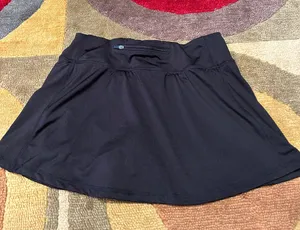 Jockey Black Mini Tennis Skort Built in Shorts Zipper Pocket Women’s Size Small thumbnail 1