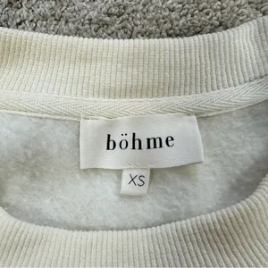 bohme Women’s Embroidered Sweatshirt Metterhorn Longsleeve Crew Neck in Beige XS thumbnail 8