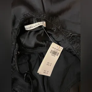 Abercrombie & Fitch Black Lace Trim Camisole M thumbnail 6