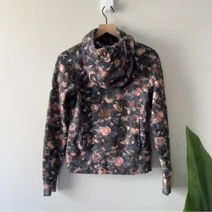 Lululemon Scuba Hoodie *Light Cotton Fleece in Frosted Rose Multi Jacket zip up thumbnail 4