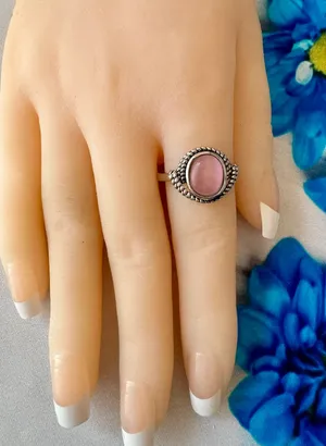 Antique Style Ring, Size 8 Pink thumbnail 2