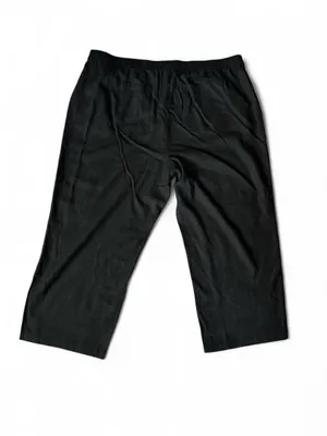 Old Navy black wide leg pants with elastic waistband thumbnail 5