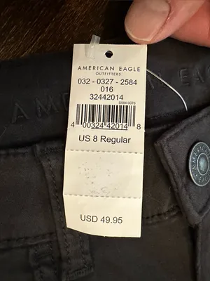 NWT American Eagle Super Stretch Black Jeggings-Size 8 (30x28) thumbnail 2