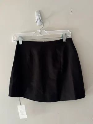 More To Come NEW Revolve Ember Mini Skirt Black Adorable Bow Detail thumbnail 7