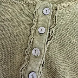 Free People X We The Free Golden Road Cardigan Curly Willow Mustard Olive Crop thumbnail 12