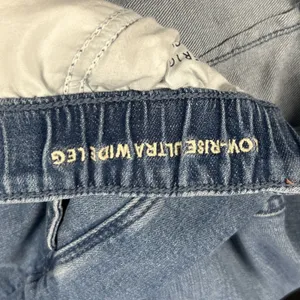 American Eagle Ultra Wide Leg Jeans Womens Small Long Low Rise Baggy Denim 30x30 thumbnail 4