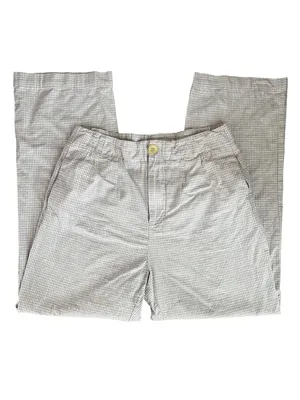 Free People FP Women’s Kate Micro Plaid Purple Gingham Straight Leg Pants Size S thumbnail 3