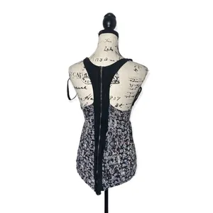 Silence + Noise Urban Outfitters Abstract Print Racerback Tank Top M Zip Back thumbnail 2