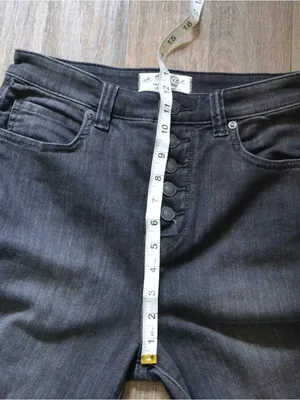 NWOT Free People Irreplaceable Button Front High Waisted Bell Bottom Flare Jean thumbnail 4