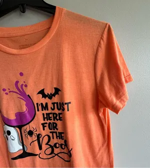 Halloween T-shirt Vibrant Orange Tee thumbnail 5