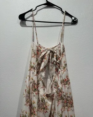 American Eagle Catie Corset Smocked Floral Midi Dress L NWOT thumbnail 8