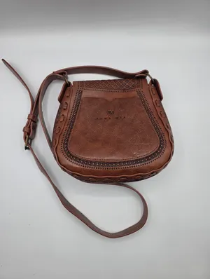 Alma Mia Tooled Leather Hand Craftsman Made Crossbody Handbag Spanish Mexican thumbnail 3