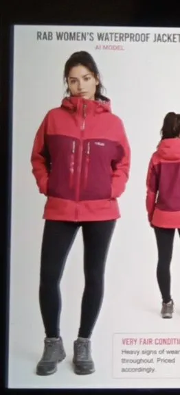 Rab Womens Polartec Neoshell Outdoors Gorpcore Ski Snowboarding Sz thumbnail 1