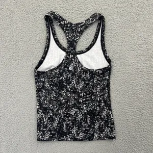 Lululemon‎ Cool Racerback Tank Top Shorter Length Blossom Overlay Women's 2 thumbnail 2