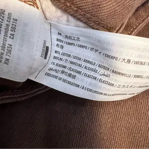 Hollister Ultra High Rise Dad Cargo Jeans Womens 26x31 Brown Y2K Utility thumbnail 7
