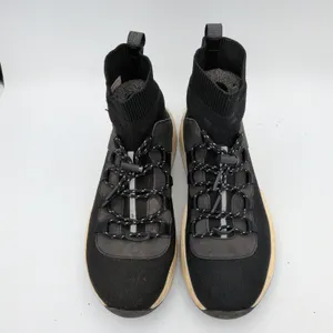 Alo Yoga Wanderer Sneaker Black Knit High Top Sock Fit‎ Women 8 A0058W-BLACK thumbnail 4