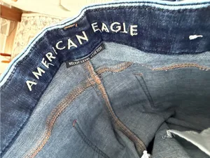 American Eagle AE Curvy Hi-Rise Skinny Jegging Size 14 X-Long Dark Wash Stretc thumbnail 6