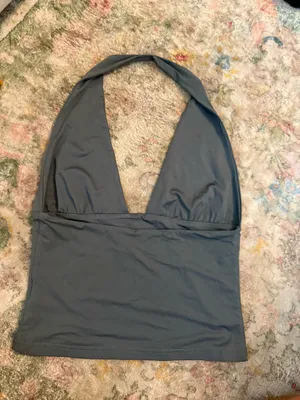 White fox halter top thumbnail 2