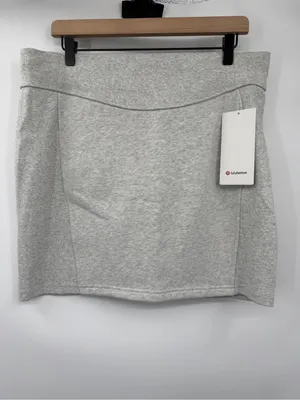 NWT lululemon Scuba High-Rise Mini Skirt HCUG Heather Gray XL thumbnail 4