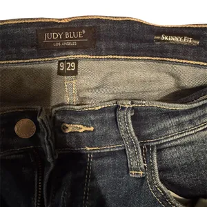 Judy Blue Women’s Distressed Skinny Jeans Raw Hem Stretch Denim Size 29 thumbnail 4