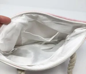 Small Striped Handbag Pink/White thumbnail 4