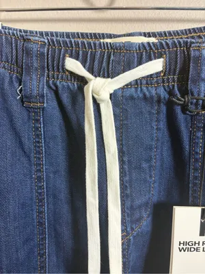 OAT High Rise Wide Leg Jeans Cloud Luxe Denim NWT thumbnail 4