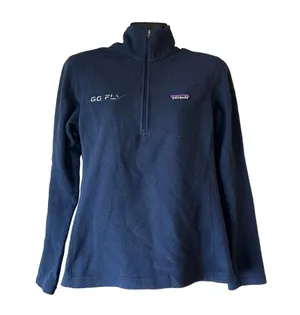 Patagonia Blue Sweater Jacket Top thumbnail 1