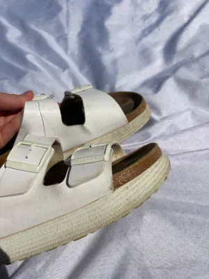 Papillon Papillio by Birkenstock white flex platforms sandals thumbnail 6