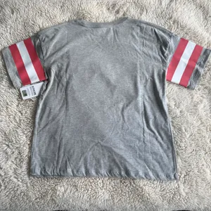 NASCAR Racing Graphic Tee Striped Sleeves NWT Women's Size Small thumbnail 2