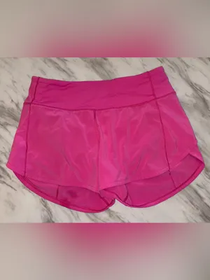 Lululemon Speed Short Pink Running Shorts Athletic Workout Size 6 thumbnail 2