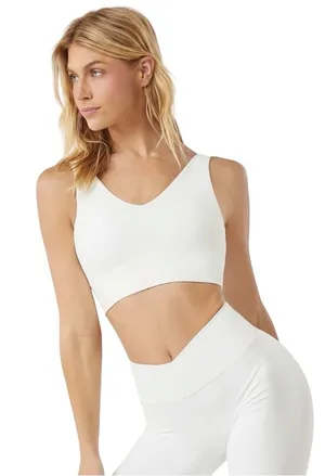🆕Glowmode FeatherFit White Sports Bra thumbnail 1