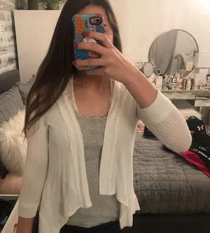 Boutique White, soft, light cardigan thumbnail 1