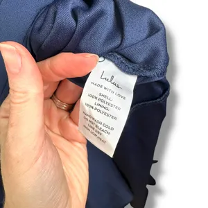 NEW Lulus Tier Elegance Navy Long Sleeve V-Neck Chiffon Tiered Maxi Dress Medium thumbnail 10
