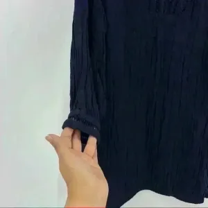 ZARA‎ Navy Lace Insert V-Neck Tunic Top Size XS thumbnail 10