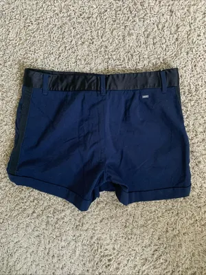 Tommy Hilfiger size 4 navy blue wool blend flat front shorts thumbnail 6