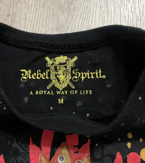 Rebel Spirit y2k mcbling vintage 2000s punk gothic grunge bedazzled edgy trendy top ❤︎︎ thumbnail 3