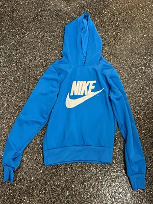 Nike The Nike Tee Royal Blue Women’s Medium Hoodie Hooded Sweatshirt thumbnail 1