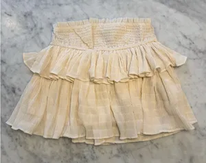 Forever 21 Cream Mini Ruffle Skirt thumbnail 1